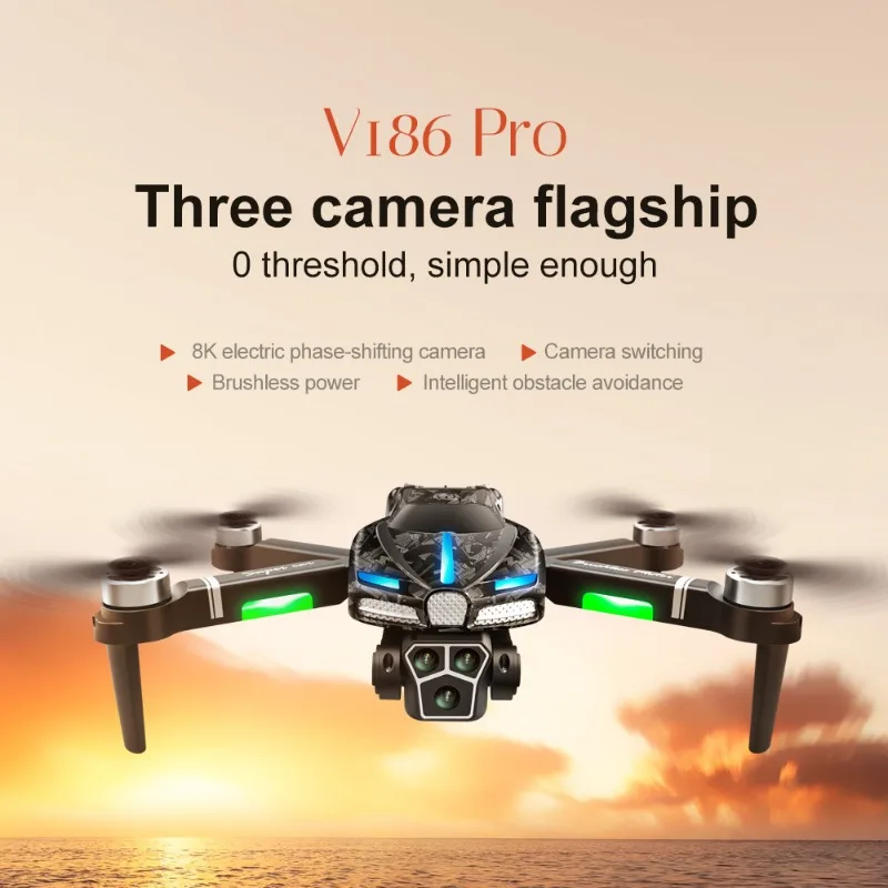 Drone Camera Professional - Neue V186 Pro Drone Professionelle Bürstenlosen