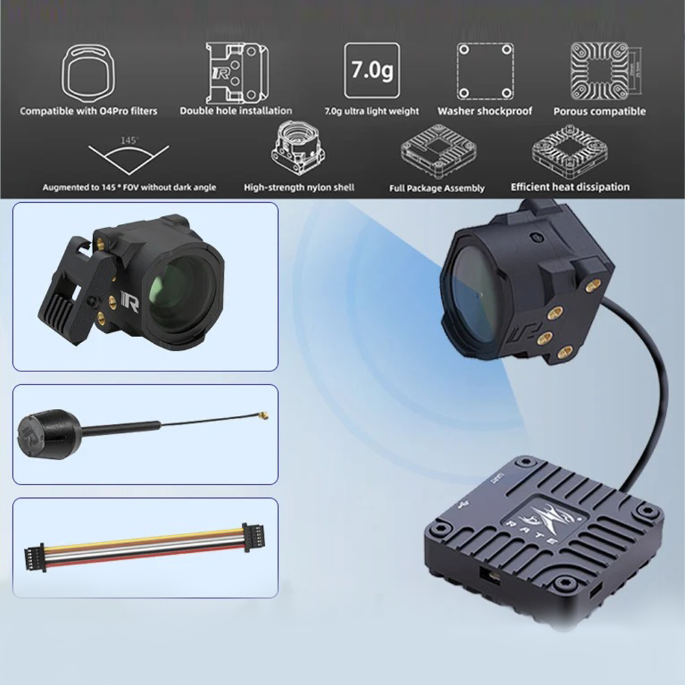 RATE O4 Lite Air Unit CNC-Kit  – Drone Camera Case Bewertung und Preis