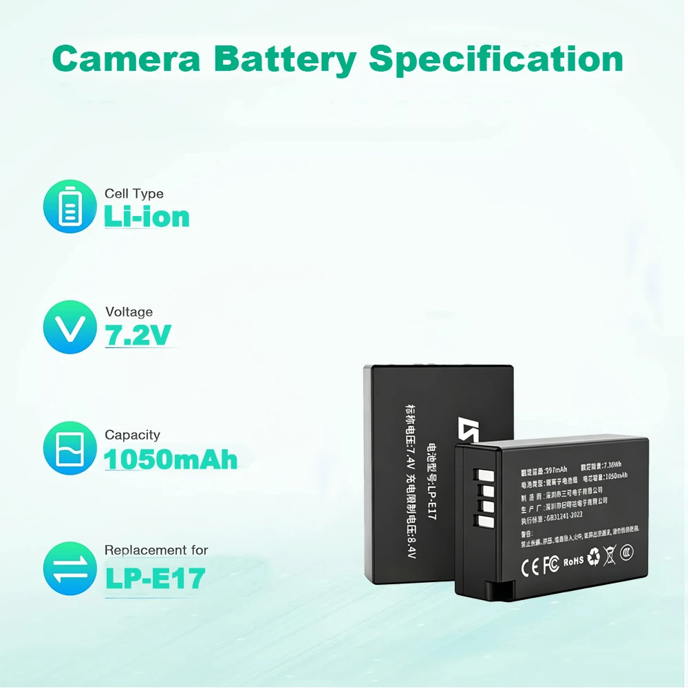 LP-E17 Akku für Canon Kameras  – Canon Camera Eos R50 Bewertung und Preis